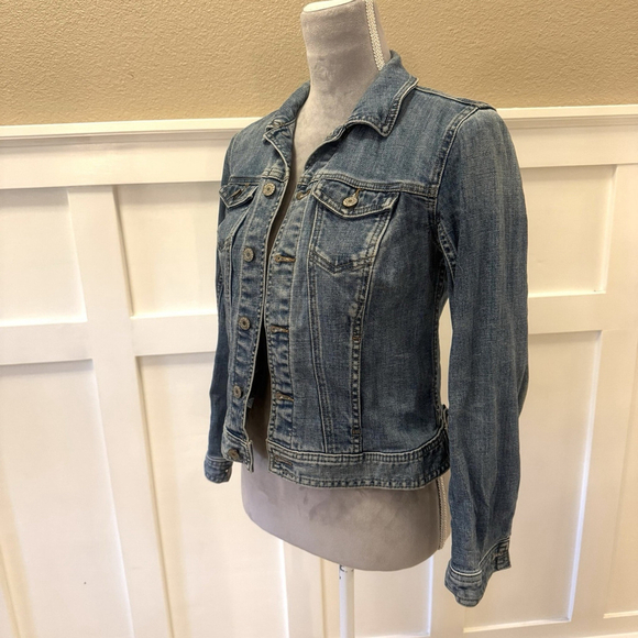 Talbots Classic Jean Jacket Size:P (S) Women Denim Pockets Cotton - Picture 2 of 12